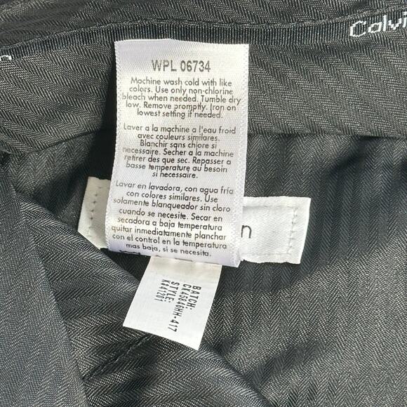 Calvin Klein Morgan Black Dress Pants Girls Size 14 Ankle Trousers Formal Career - Picture 11 of 12